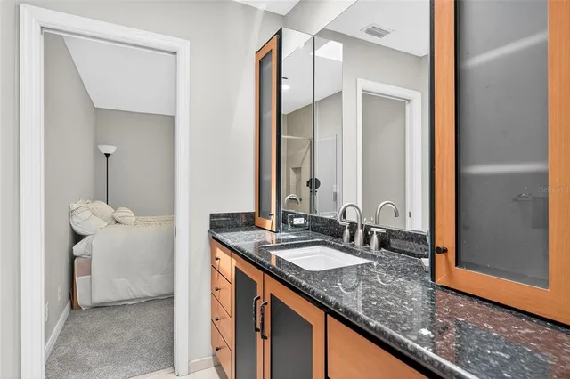 a view of backyard with green space