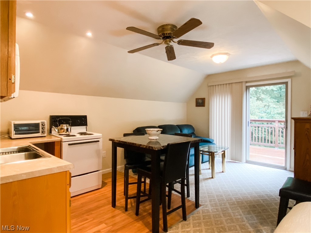 853 Beeson Run Road Walker, WV 26180 - Photo 19 of 26 Apartment angle 1 with kitchenette looking out to your private deck and entrance ...