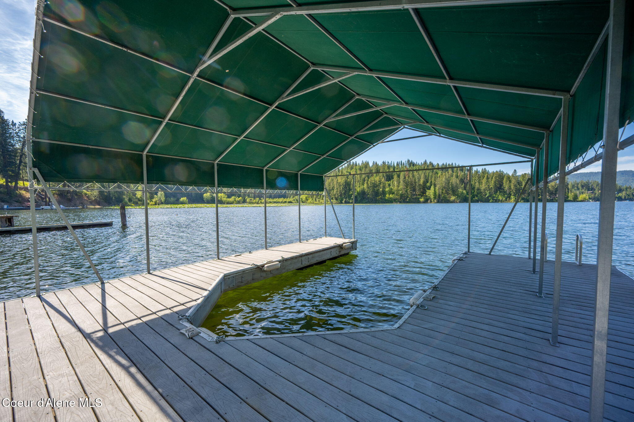 19503 East Hayden Lake Road Hayden, ID 83835 - Photo 48 of 72 Covered boat dock