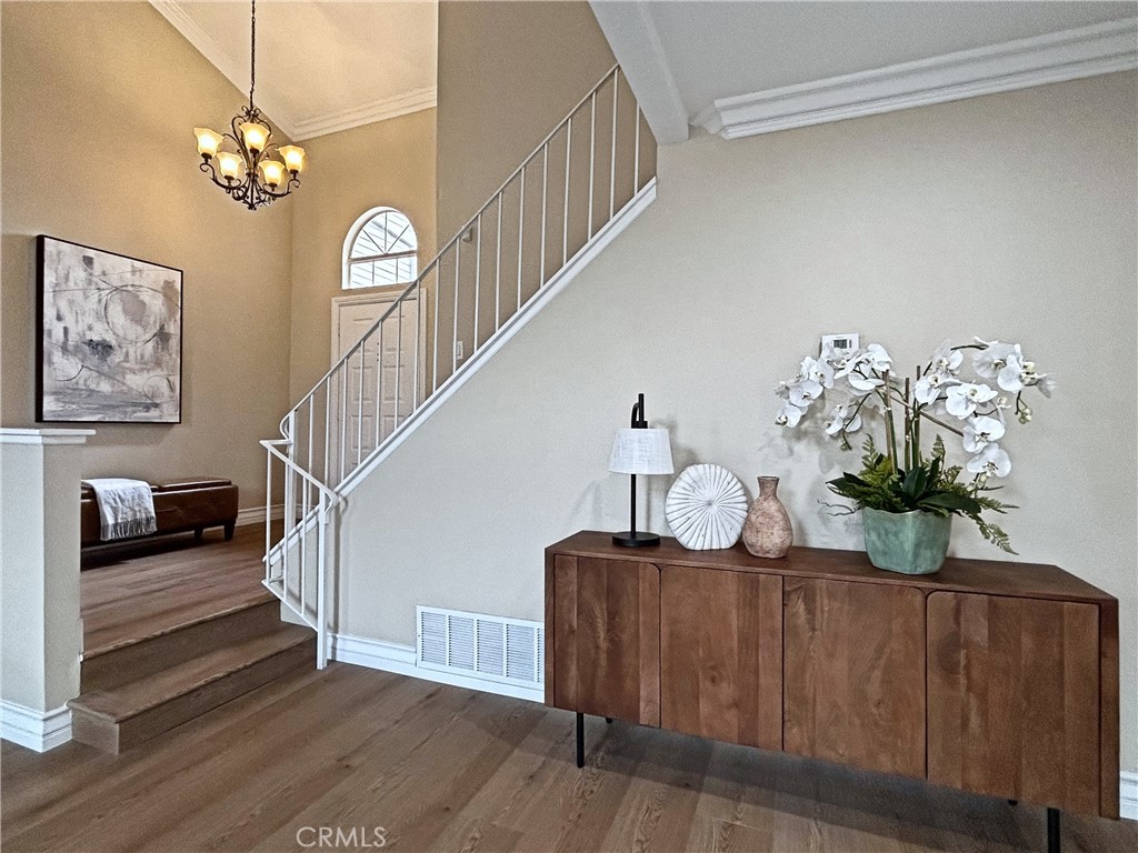 555 Canyon Hill Road San Dimas, CA 91773 - Photo 9 of 16 a view of entryway with wooden floor