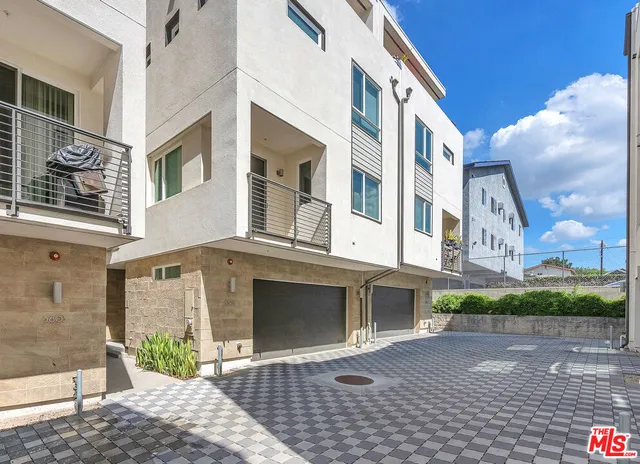 a front view of a building