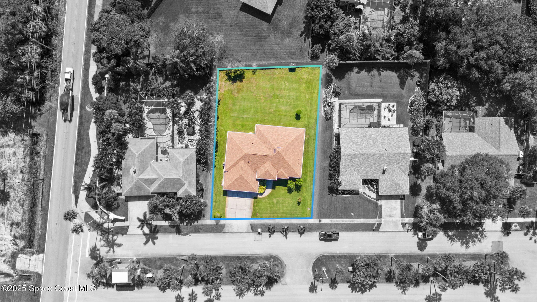 415 Indian Bay Boulevard Merritt Island, FL 32953 - Photo 33 of 37 a view of a house with a yard and sitting area