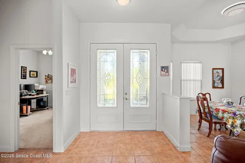 a view of front door