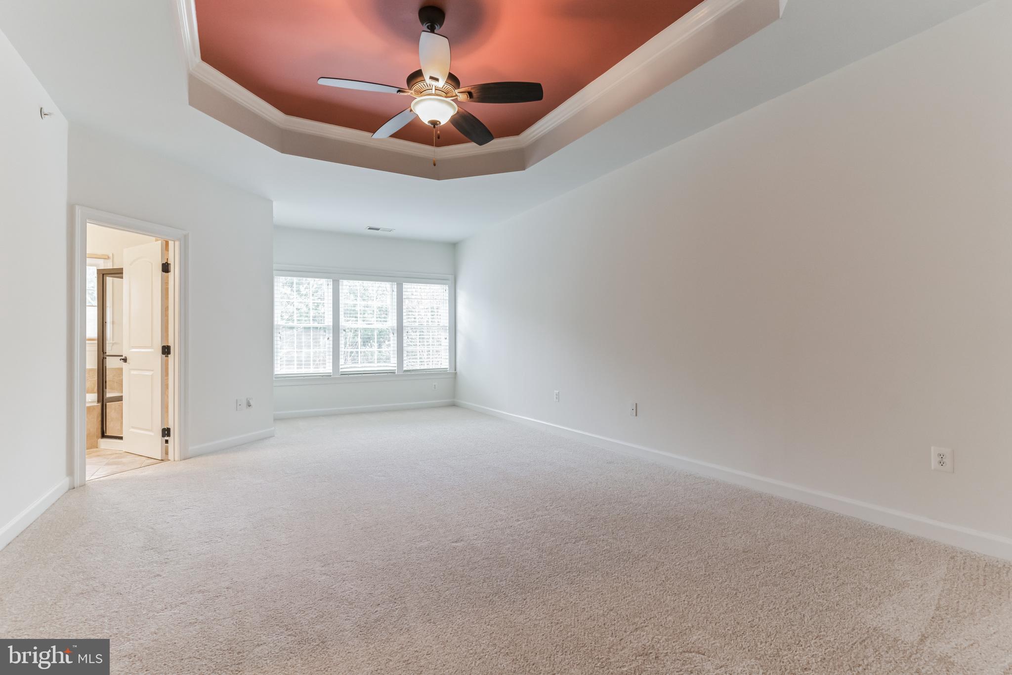 4927 Collingtons Bounty Drive Bowie, MD 20720 - Photo 21 of 38 en empty room with windows and chandelier fan