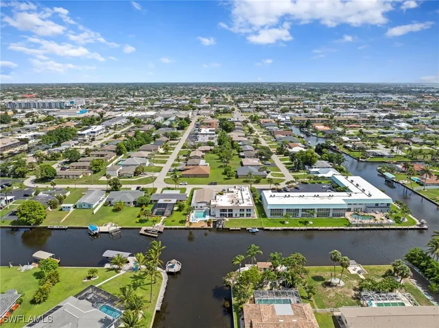 a view of a city with tall buildings