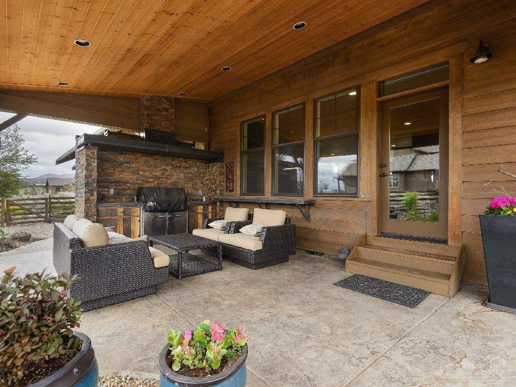 16464 Southwest Ranchview Road Powell Butte, OR 97753 - Photo 23 of 24 Covered Outdoor Kitchen with built in We