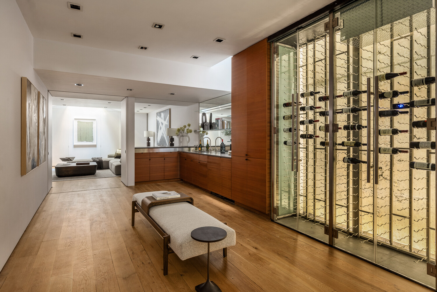80 West Washington Place Manhattan, NY 10011 - Photo 28 of 33 a living room with furniture and a large window