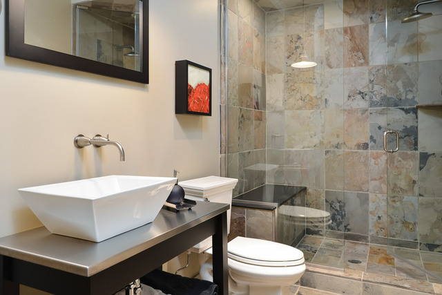 1111 West Wolfram Street Chicago, IL 60657 - Photo 23 of 25 a bathroom with a sink a toilet and shower