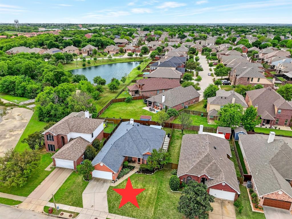 2712 Loon Lake Road Denton, TX 76210 - Photo 2 of 40 Front Aerial with pond on the southeast