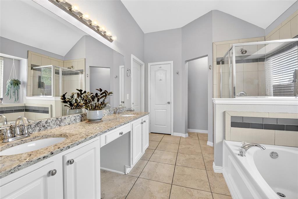 2712 Loon Lake Road Denton, TX 76210 - Photo 29 of 40 Garden tub, separate shower, dual sinks, linen closet & walkin