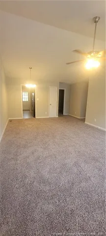 an empty room that has a window