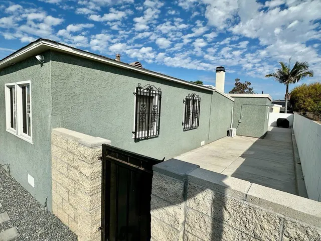 a front view of a house