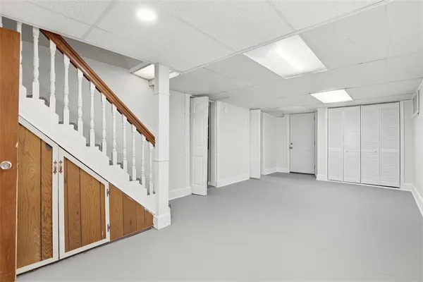 a view of an entryway with staircase