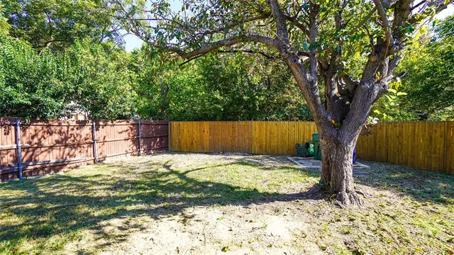 a backyard of a house