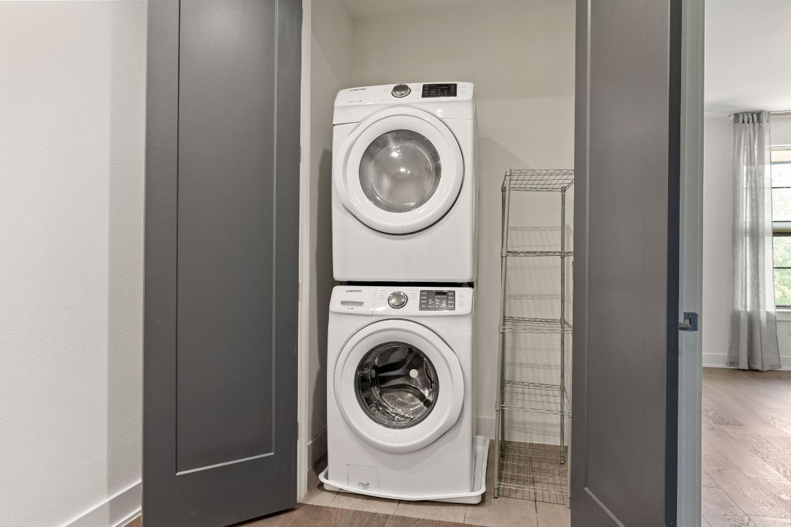 3700 Clawson Road, Unit 503 Austin, TX 78704 - Photo 25 of 39 a close up view of a washer and dryer