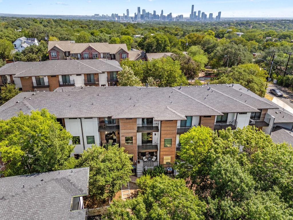 3700 Clawson Road, Unit 503 Austin, TX 78704 - Photo 28 of 39 an aerial view of a house with a garden