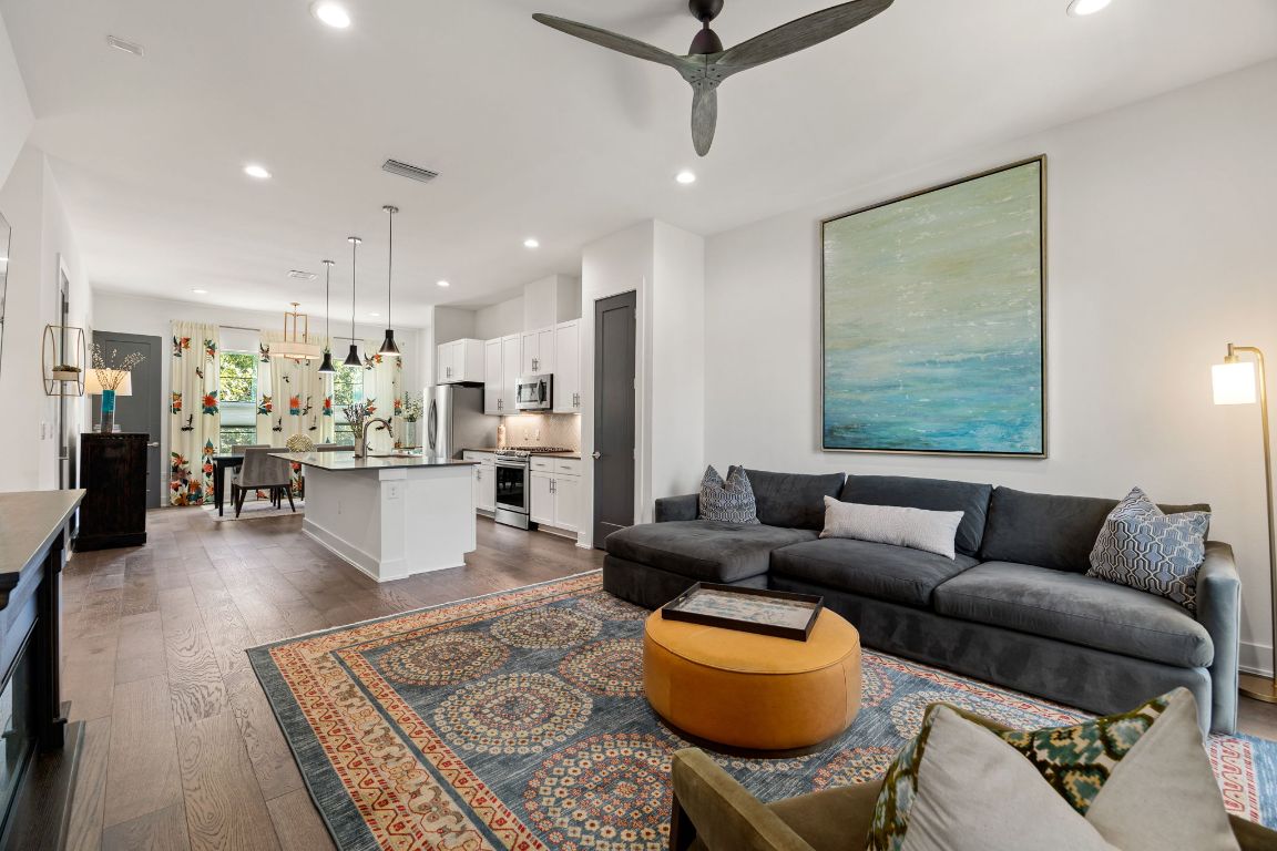 3700 Clawson Road, Unit 503 Austin, TX 78704 - Photo 4 of 39 a living room with furniture and a large window