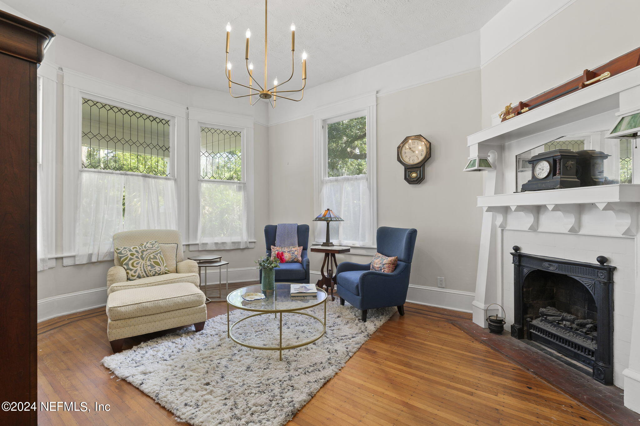 2772 Riverside Avenue Jacksonville, FL 32205 - Photo 6 of 30 Living Room with Fireplace