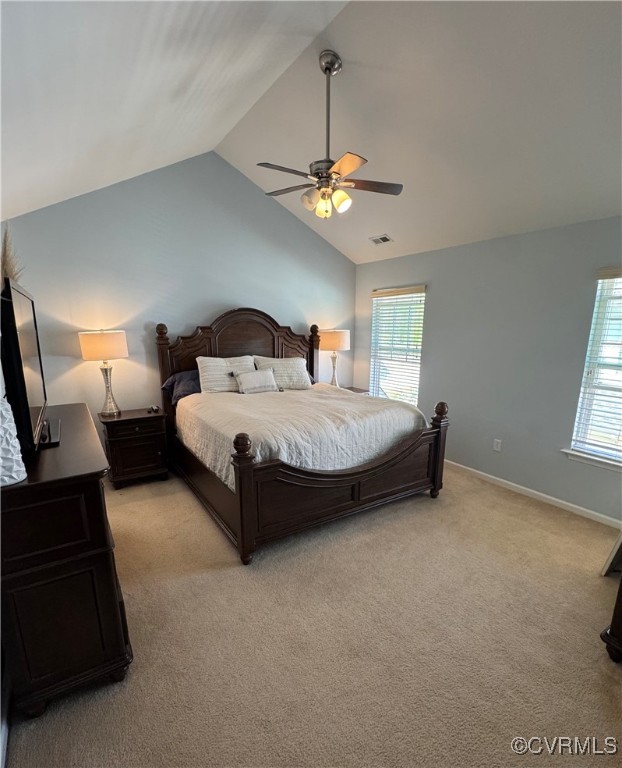 1802 Rustads Circle Williamsburg, VA 23188 - Photo 15 of 26 Bedroom featuring vaulted ceiling, multiple window