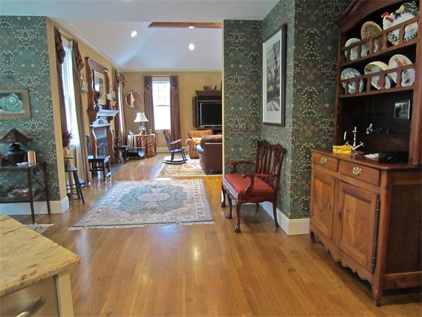 96 Abbott Road Wellesley, MA 02481 - Photo 13 of 14 a living room with furniture and a fireplace
