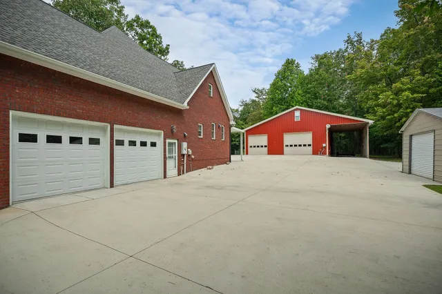 a aerial view of a house