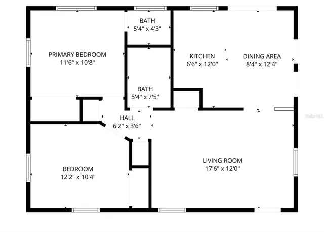 a backyard of a house with lots of green space and garden