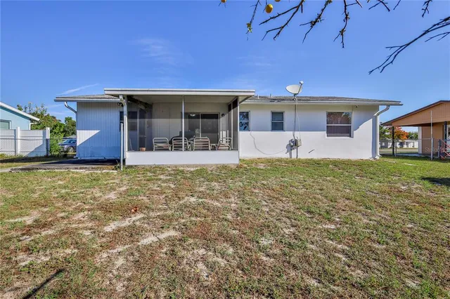 front view of a house with a big yard
