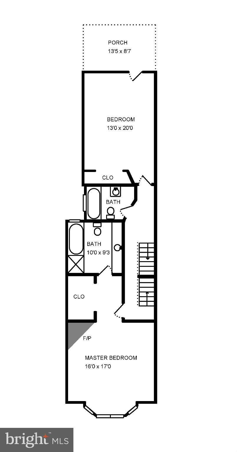 1823 Kalorama Road Northwest Washington, DC 20009 - Photo 3 of 6 a picture of a floor plan