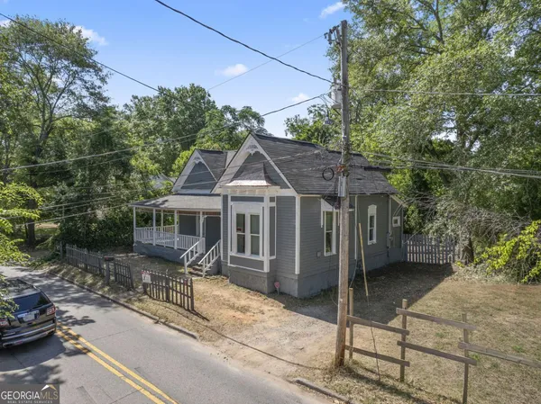 a view of a house with a patio
