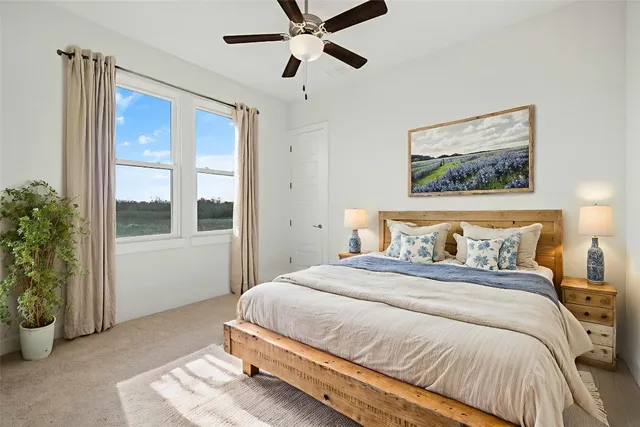 a living room with furniture and window