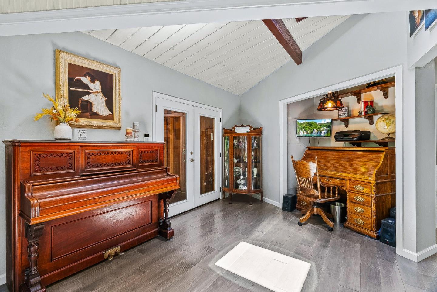 769 Cathedral Drive Aptos, CA 95003 - Photo 12 of 41 a living room with furniture and a piano table
