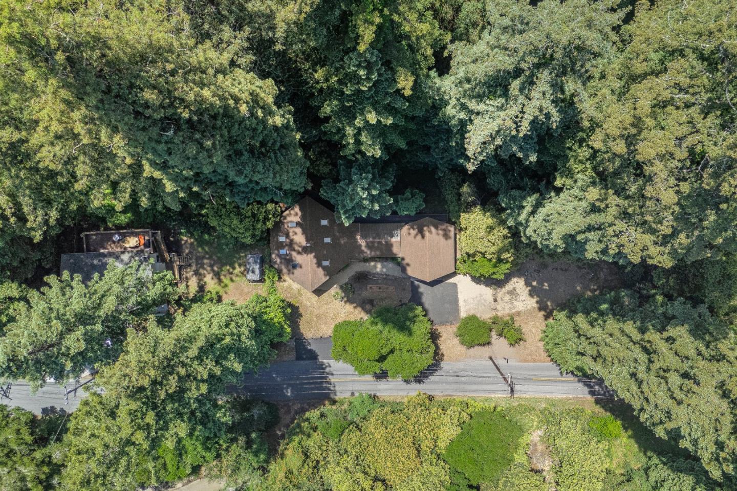 769 Cathedral Drive Aptos, CA 95003 - Photo 31 of 41 an aerial view of a house with a yard