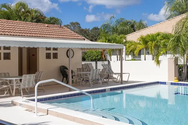 a view of a house with pool