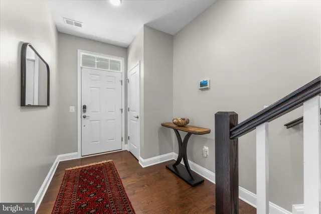 a view of a hallway with closet