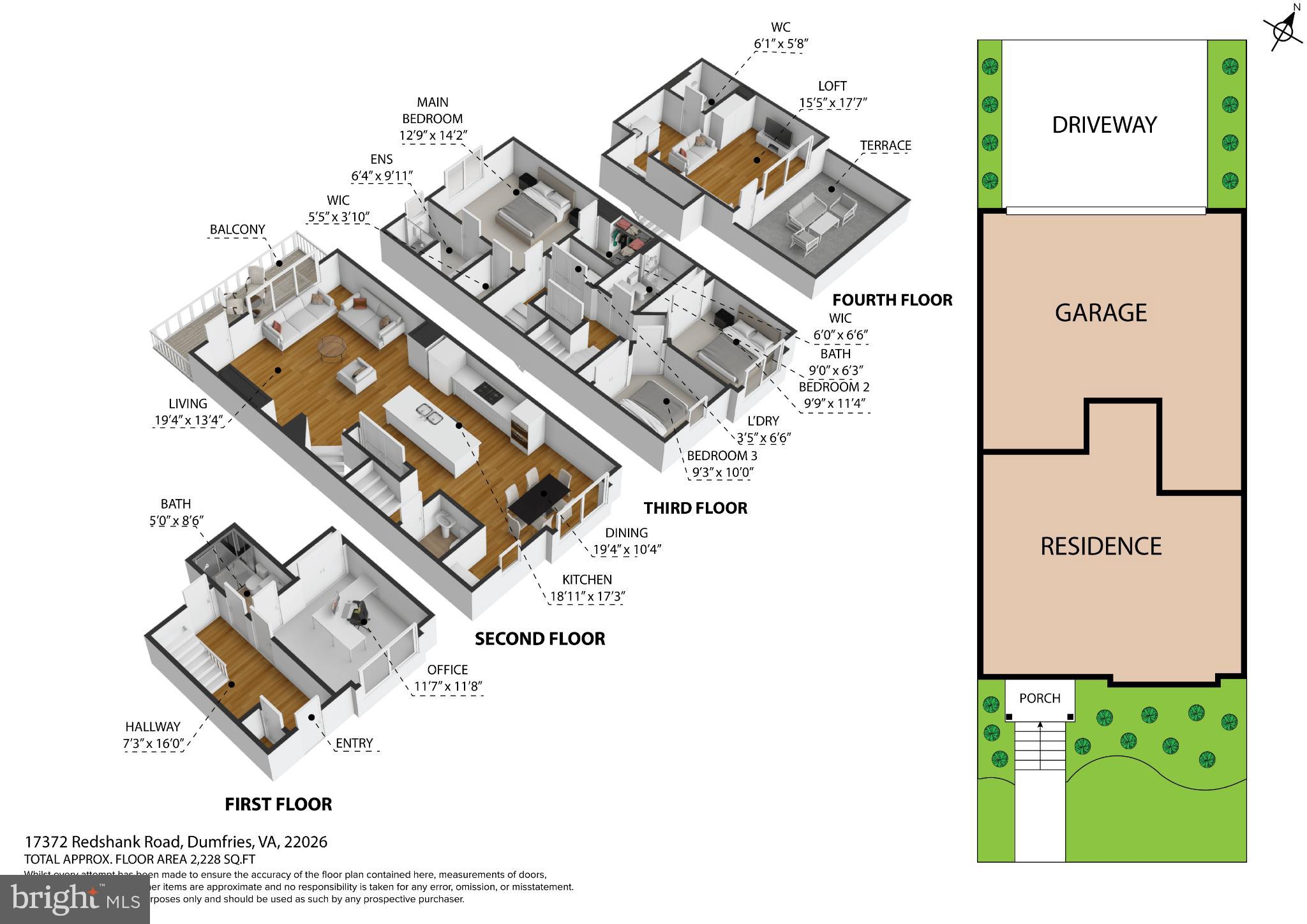 17372 Redshank Road Dumfries, VA 22026 - Photo 43 of 51 Spacious multi-level home layout design.
