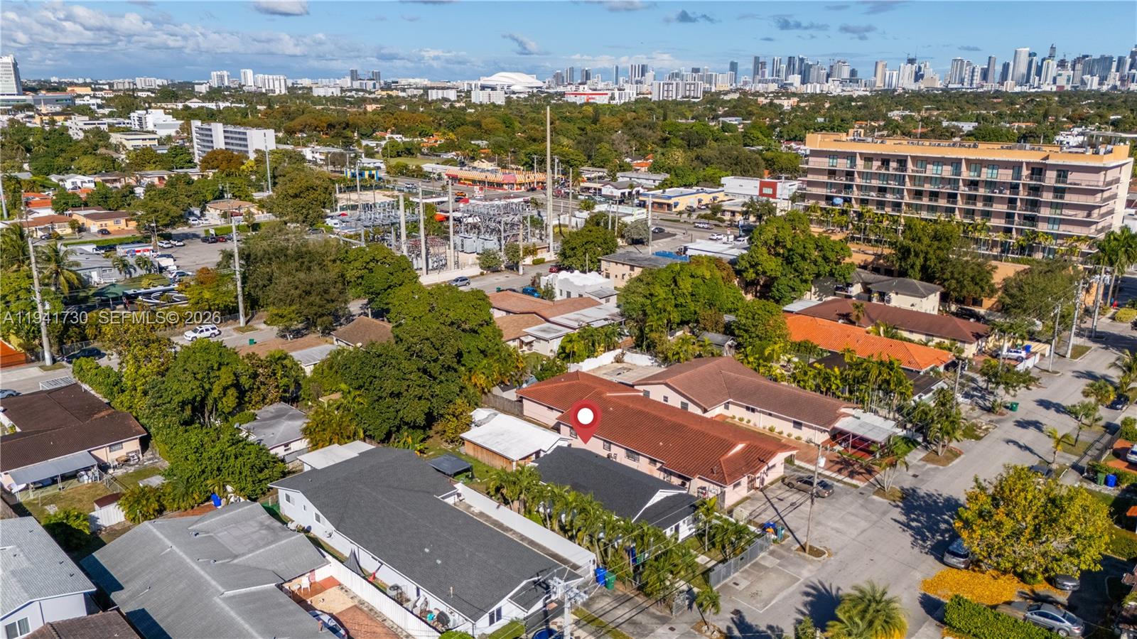 2811 Southwest 17th Street Miami, FL 33145 - Photo 32 of 36 an aerial view of residential houses with outdoor space