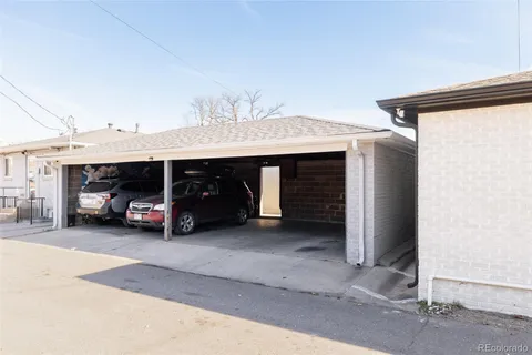 a view of a car garage