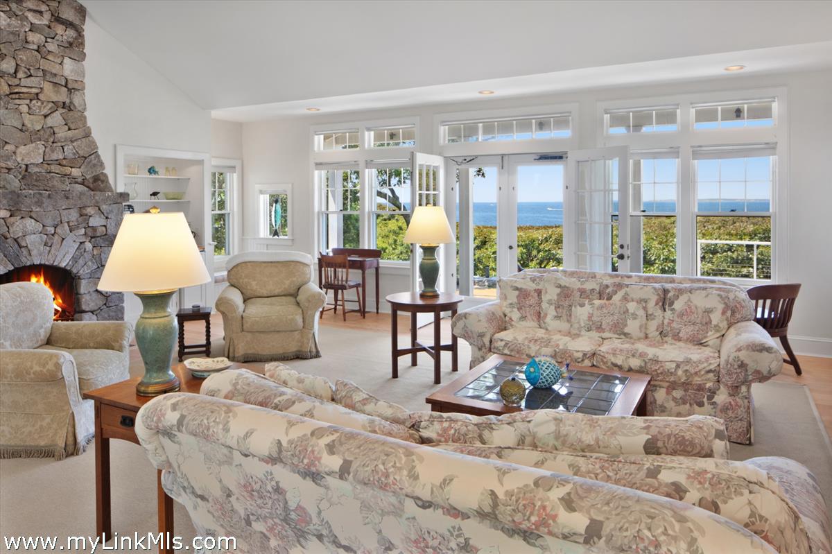 78 Hammett Road Chilmark, MA 02535 - Photo 19 of 53 a living room with furniture and a large window