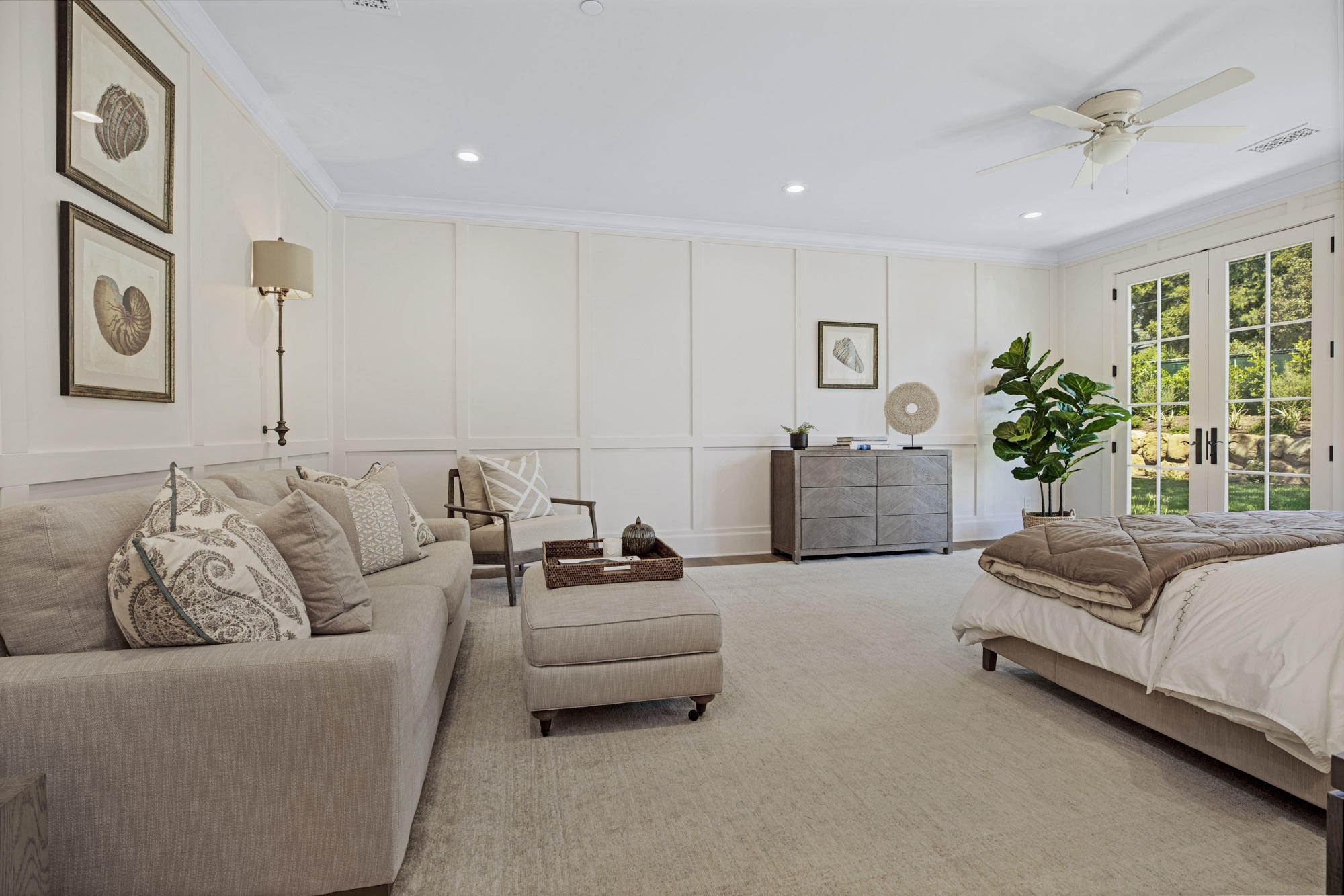 529 Santa Rosa Lane Montecito, CA 93108 - Photo 11 of 24 a living room with furniture and a large window