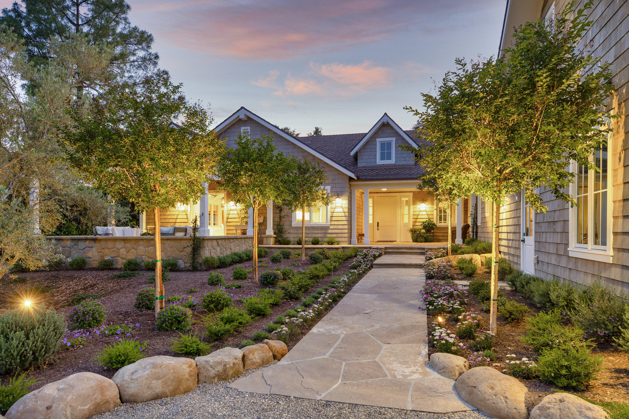 529 Santa Rosa Lane Montecito, CA 93108 - Photo 2 of 24 a view of a house with a patio