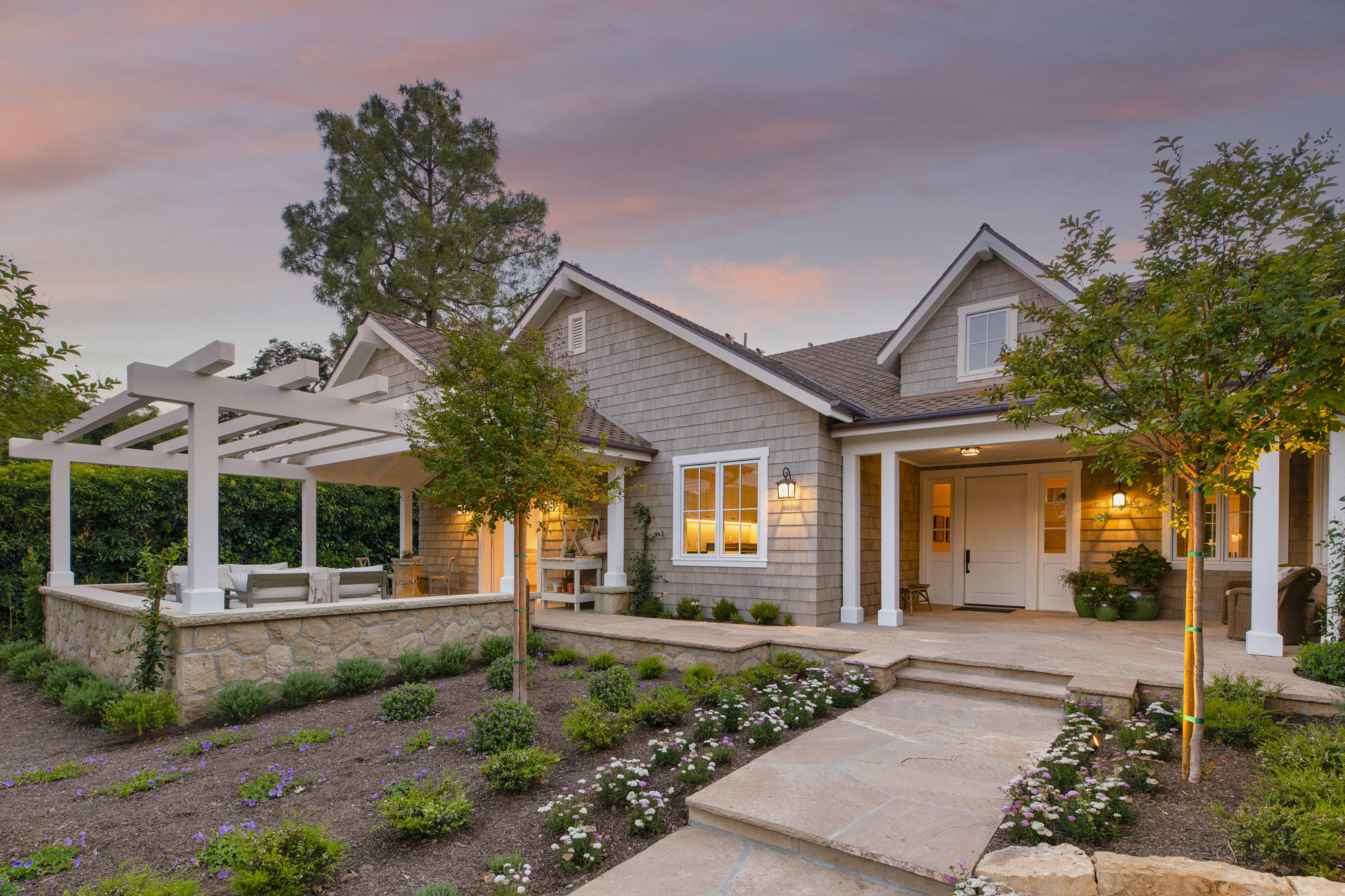529 Santa Rosa Lane Montecito, CA 93108 - Photo 23 of 24 a front view of a house with garden