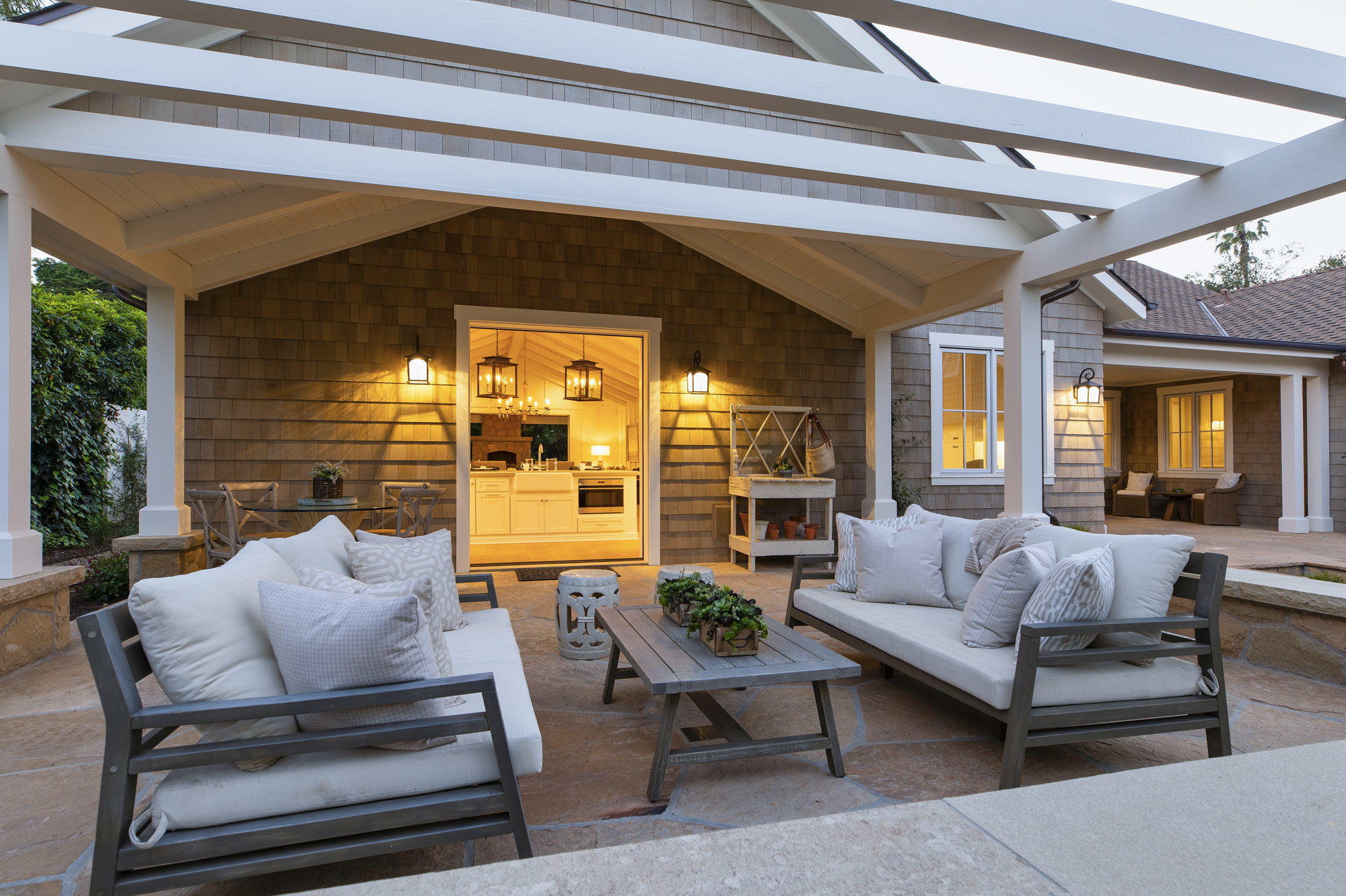 529 Santa Rosa Lane Montecito, CA 93108 - Photo 9 of 24 a living room with furniture and a large window