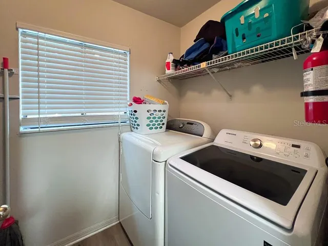 a close view of utility room