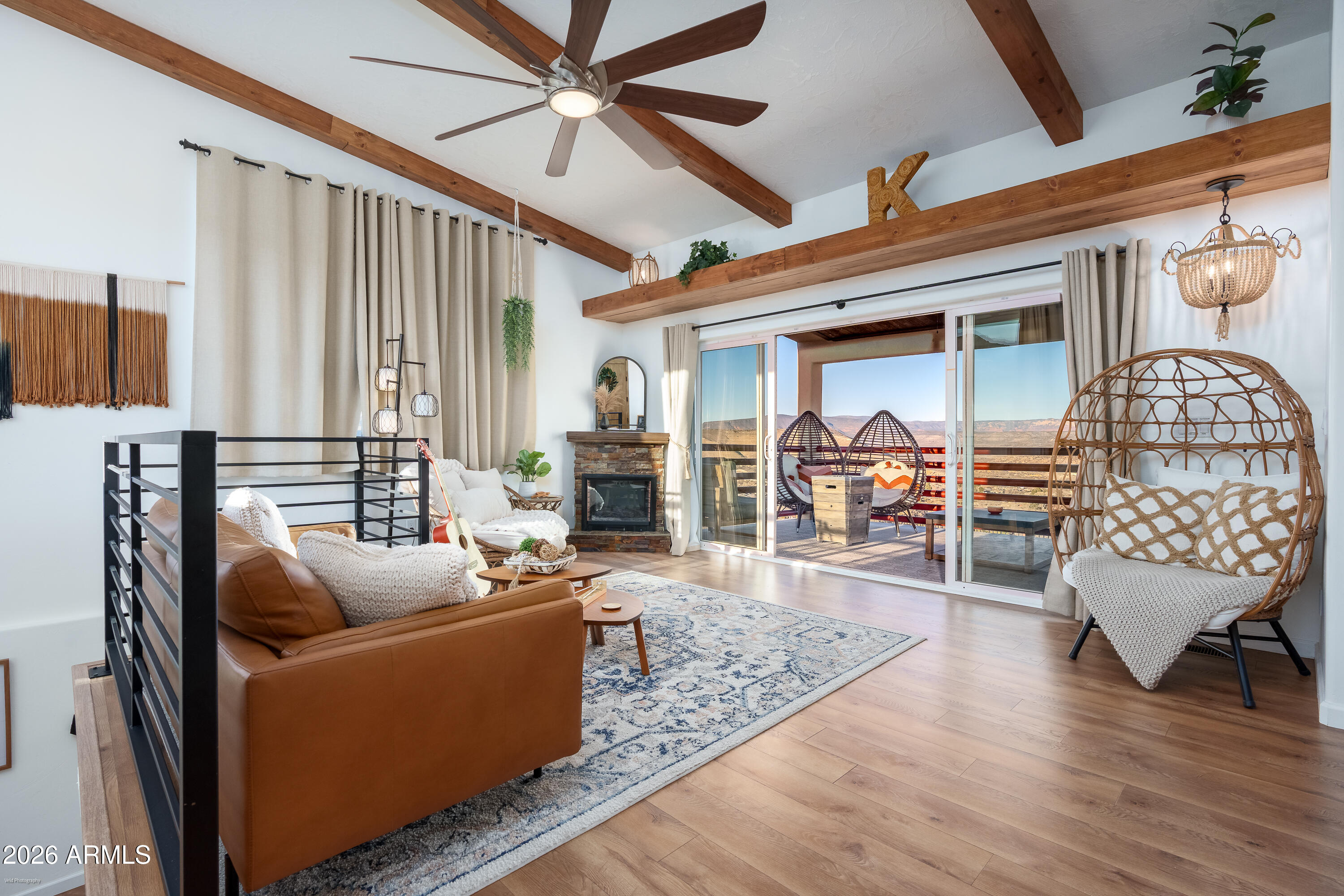 4550 Hopewell Mine Road Clarkdale, AZ 86324 - Photo 11 of 97 a living room with furniture and a large window