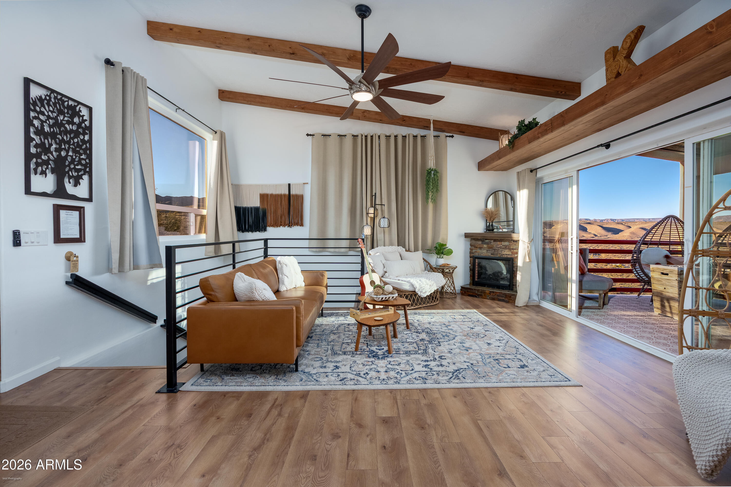 4550 Hopewell Mine Road Clarkdale, AZ 86324 - Photo 14 of 97 a living room with furniture and wooden floor