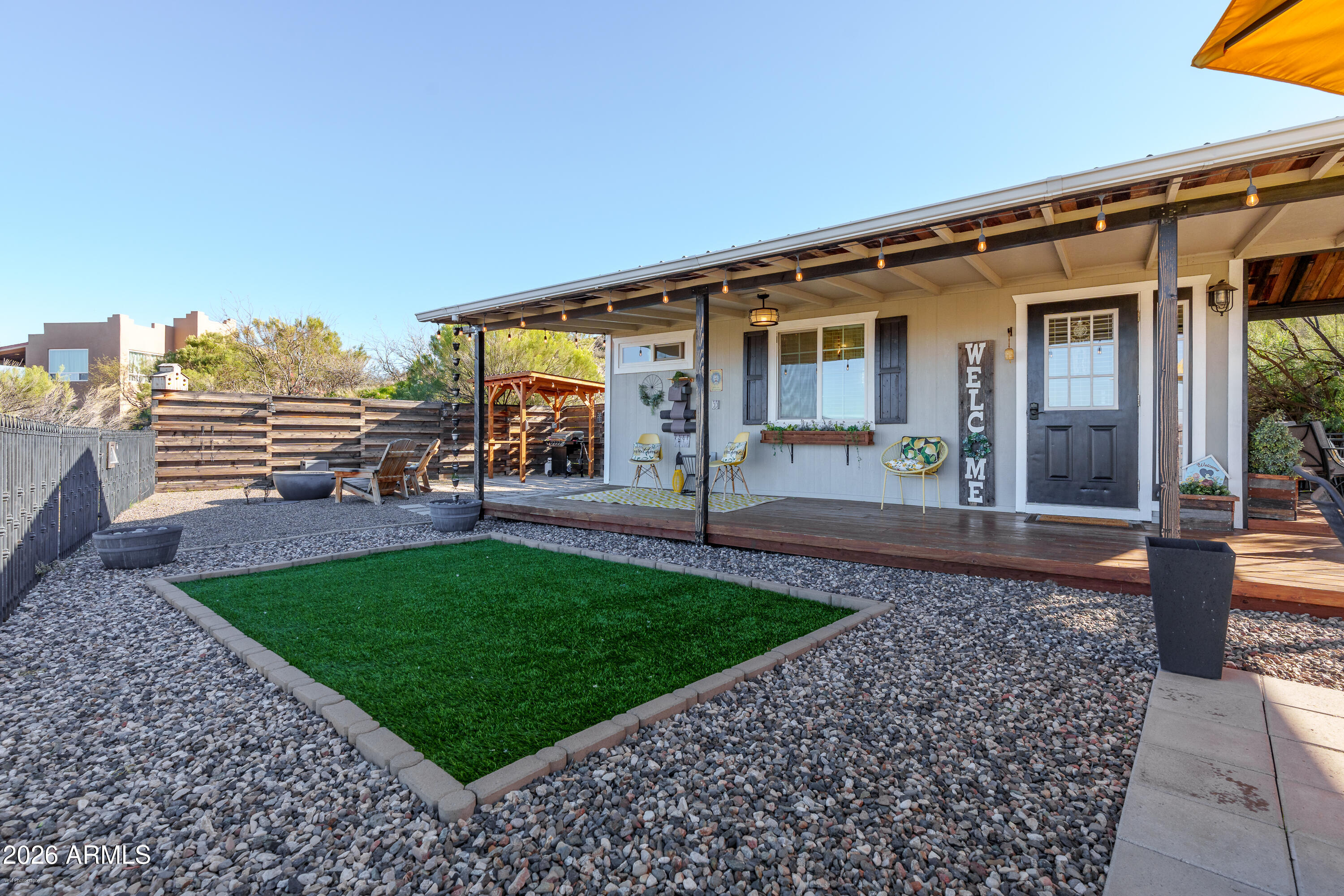 4550 Hopewell Mine Road Clarkdale, AZ 86324 - Photo 65 of 97 a view of a house with backyard and porch