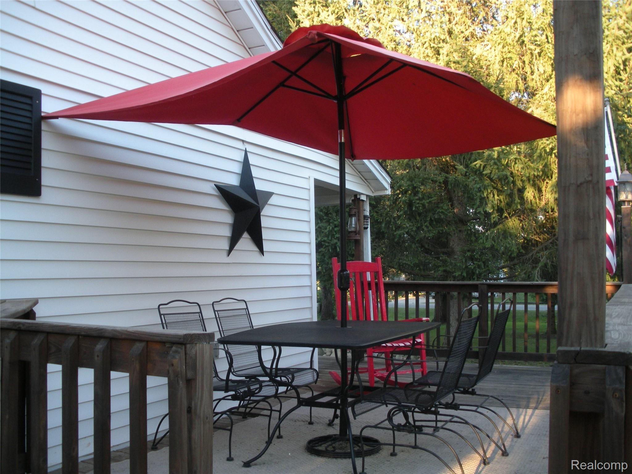 159 North Summers Road Imlay City, MI 48444 - Photo 10 of 36 NICE SIZED DECK HAS PLENTY OF ROOM TO ENTERTAIN!
