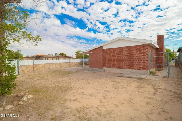 a view of a house with a patio