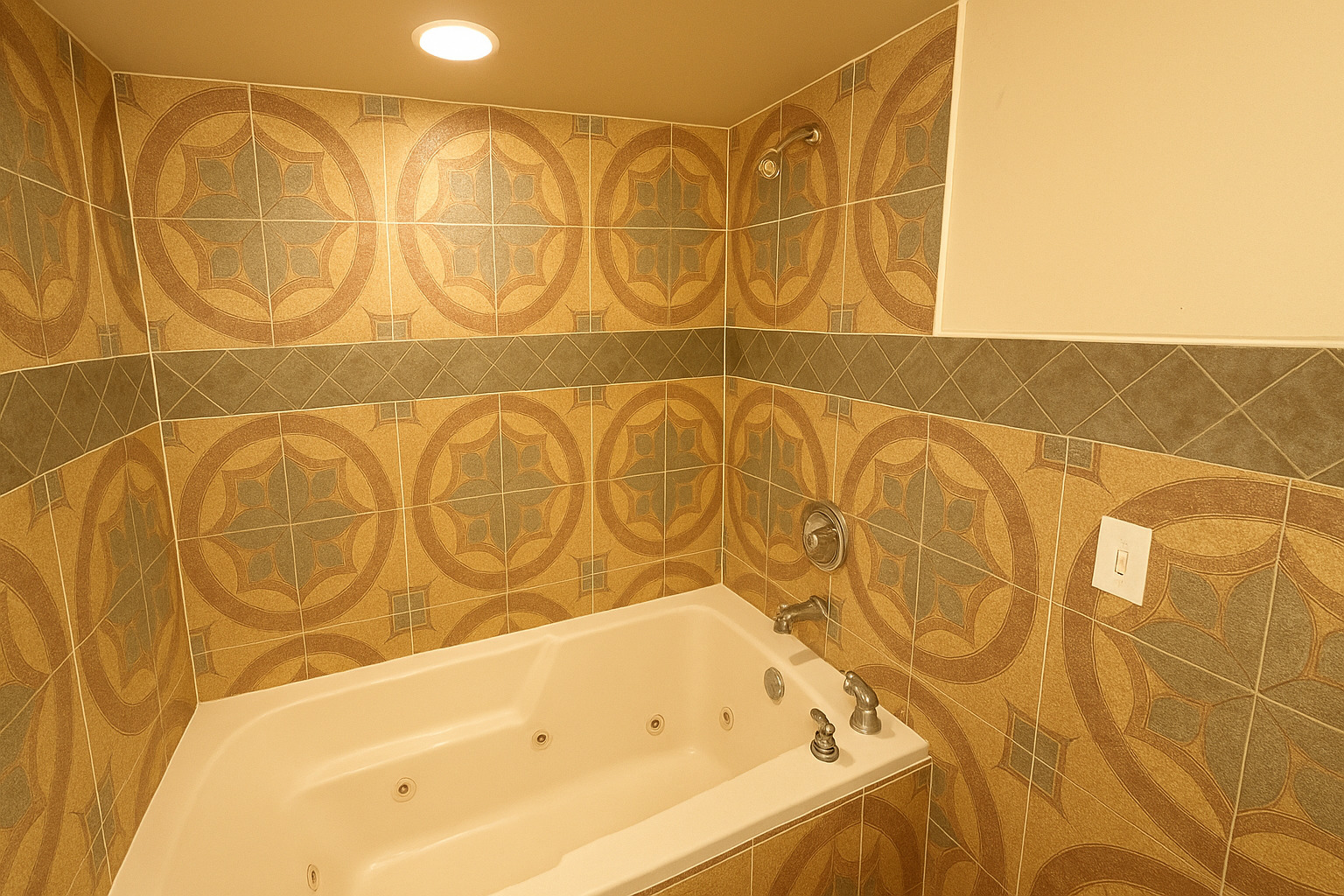 640 South Spencer Street Aurora, IL 60505 - Photo 10 of 15 a bathroom with a bathtub and shower