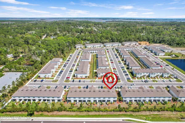 a view of a city with an ocean view